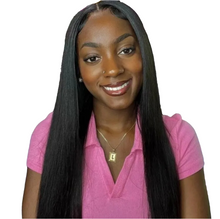 Load image into Gallery viewer, Unprocessed Natural Human Hair Glueless Melted Lace Wig
