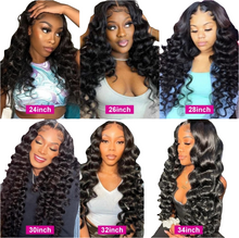 Load image into Gallery viewer, Unprocessed Natural Human Hair Glueless Melted Lace Wig
