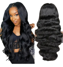 Load image into Gallery viewer, Unprocessed Natural Human Hair Glueless Melted Lace Wig
